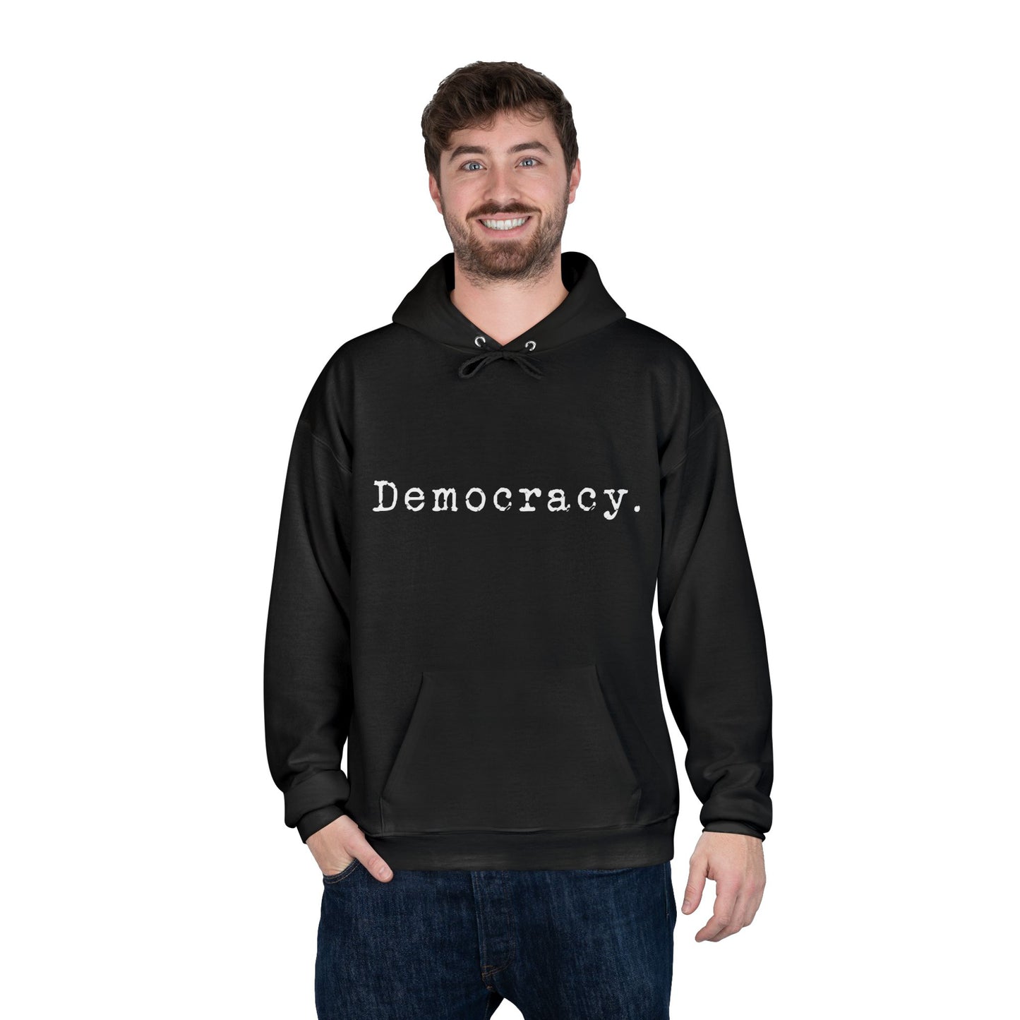 Democracy. Hoodie in Black